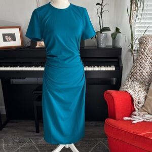 Maggy London Teal Midi Dress size 2